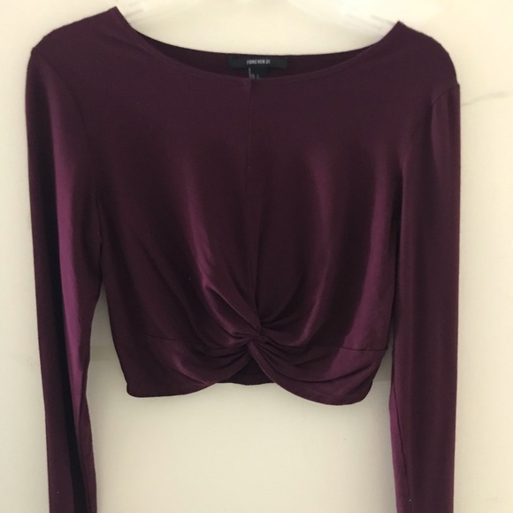 Forever21 long sleeve crop top - Picture 3 of 5